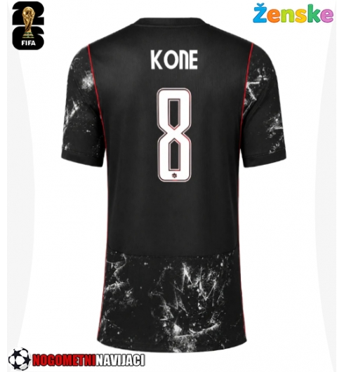 Ženske Nogometnih dresov Kanada Ismael Kone #8 Gostujoči SP 2026 Kratki rokavi Ženske Nogometnih dresov Kanada Ismael Kone #8 Gostujoči SP 2026 Kratki rokavi